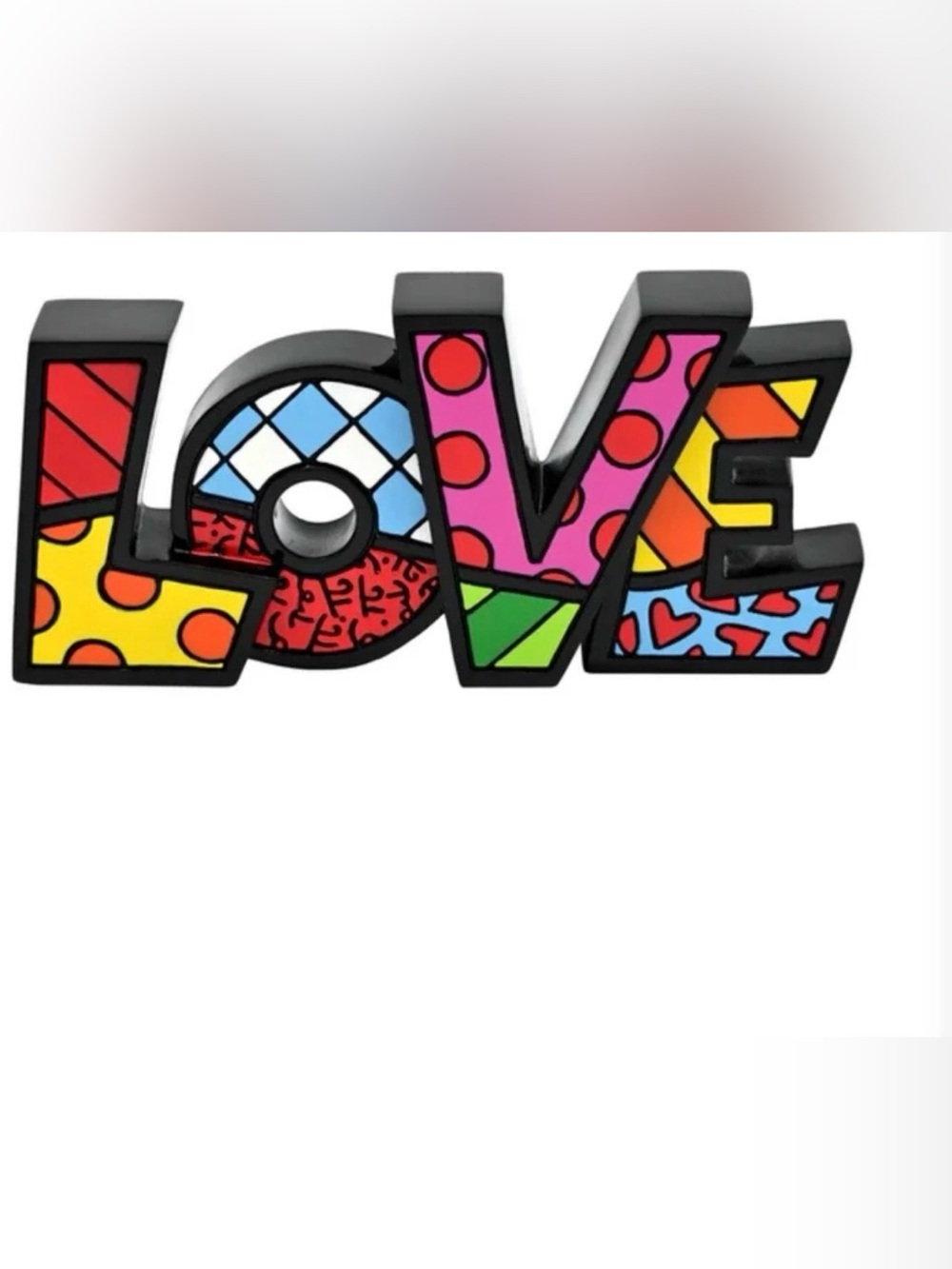 Multicolor LOVE Decorative Wall Shelf Accent
